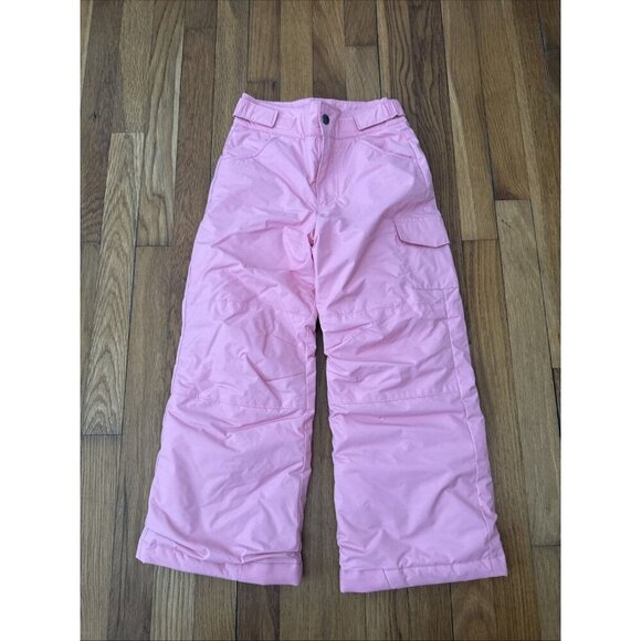 Columbia Snow Pants Girls Pink Grow System Ski Snowboard adjustable Size XS - Picture 1 of 4
